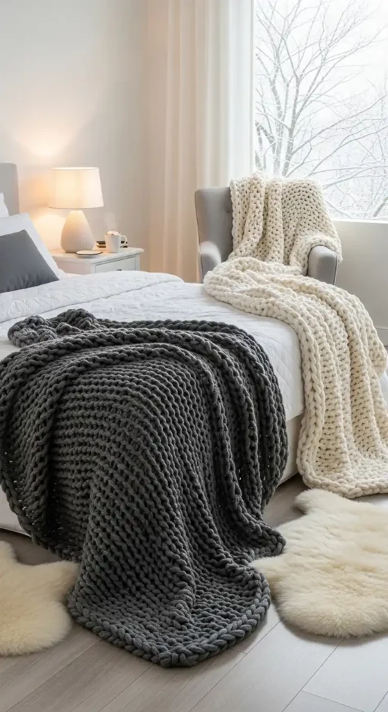 chunky-knit-throws