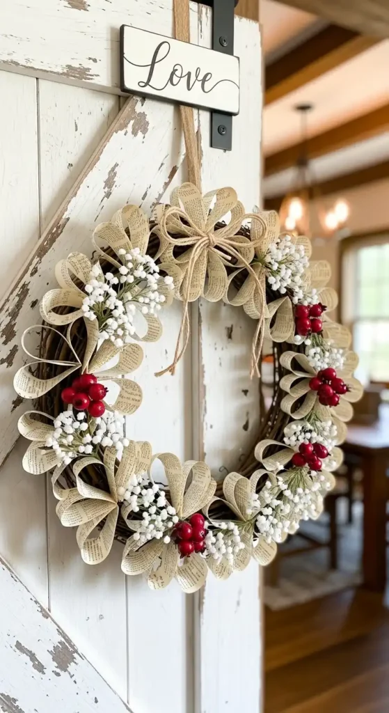 heartfelt-book-page-wreath