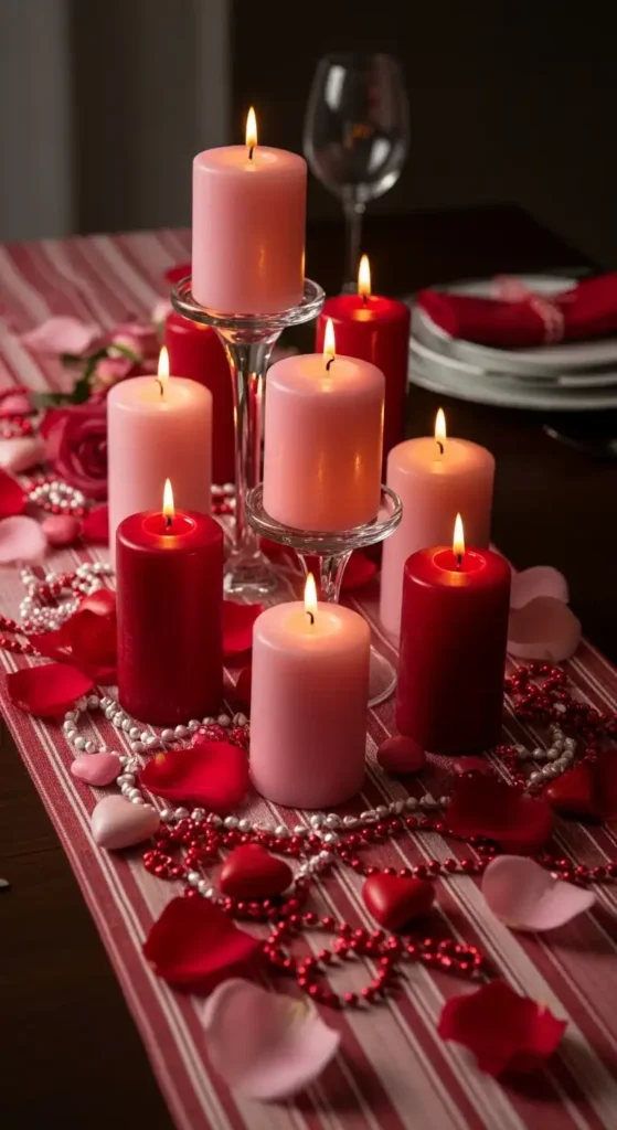 pink-and-red-table-candle