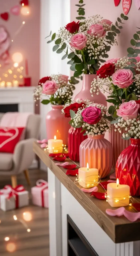 pink-and-red-vase-collection