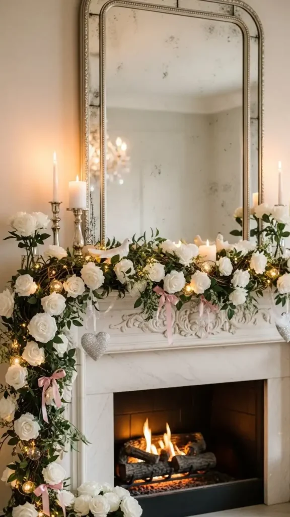 whimsical-white-rose-garland