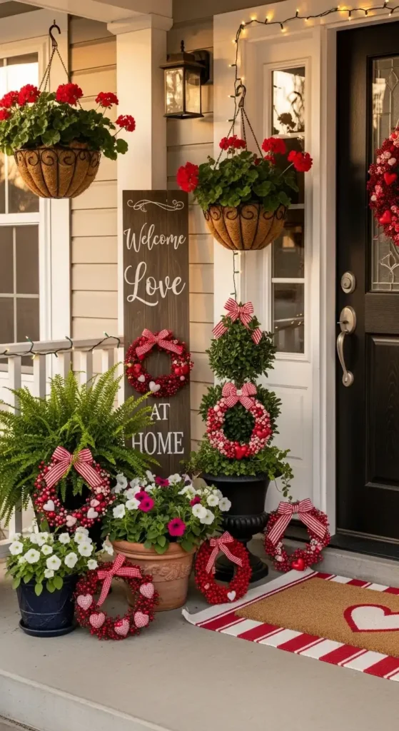 decorate-your-porch-plants-with-mini-valentines-wreaths