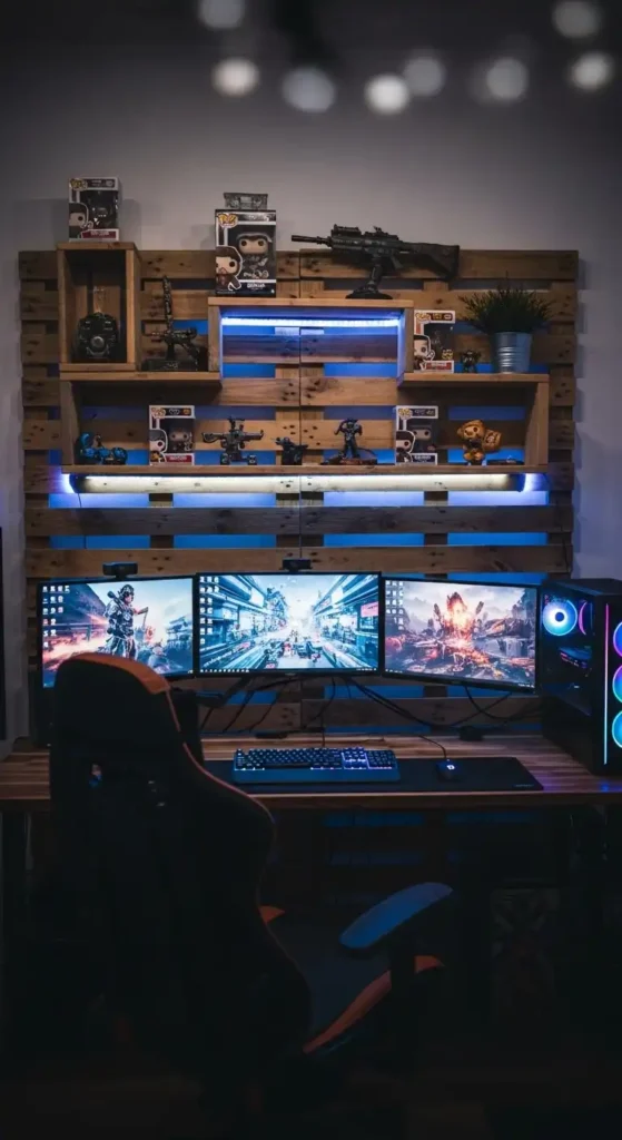diy-pallet-gaming-wall