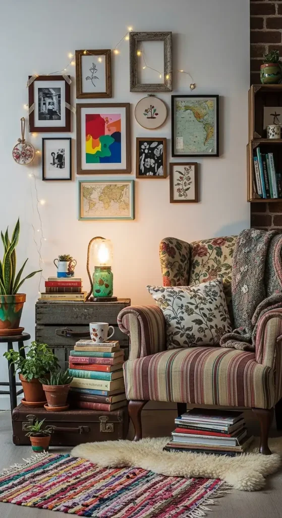 eclectic-reading-corner-with-character