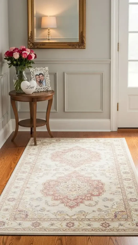 elegant-entryway-rug-and-accent-pieces