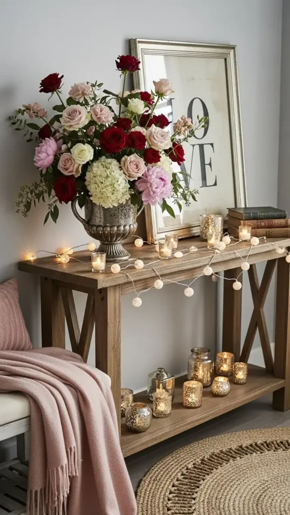 entryway-with-fresh-flowers-and-romantic-touches