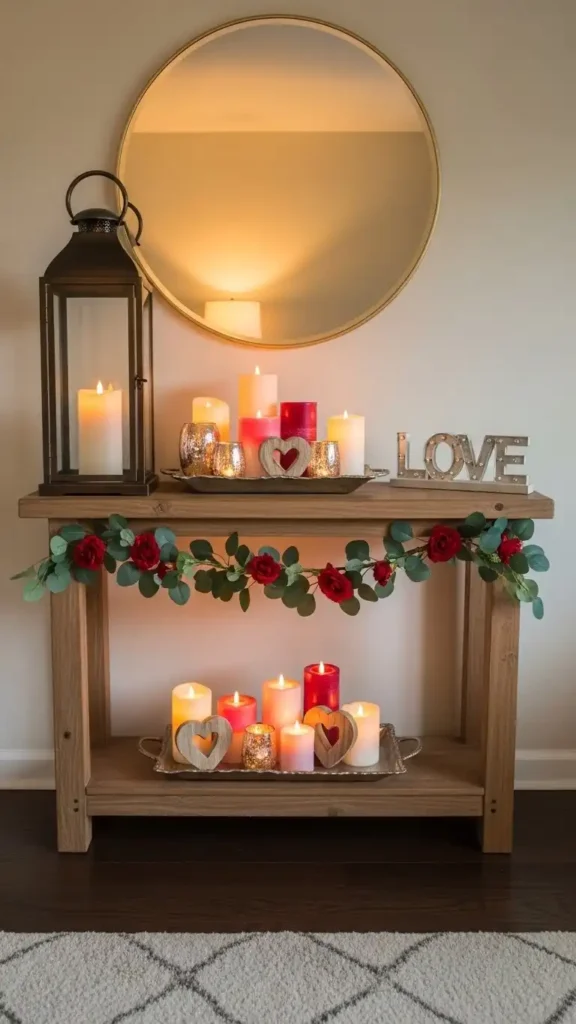 lantern-and-candle-decor-for-entryway