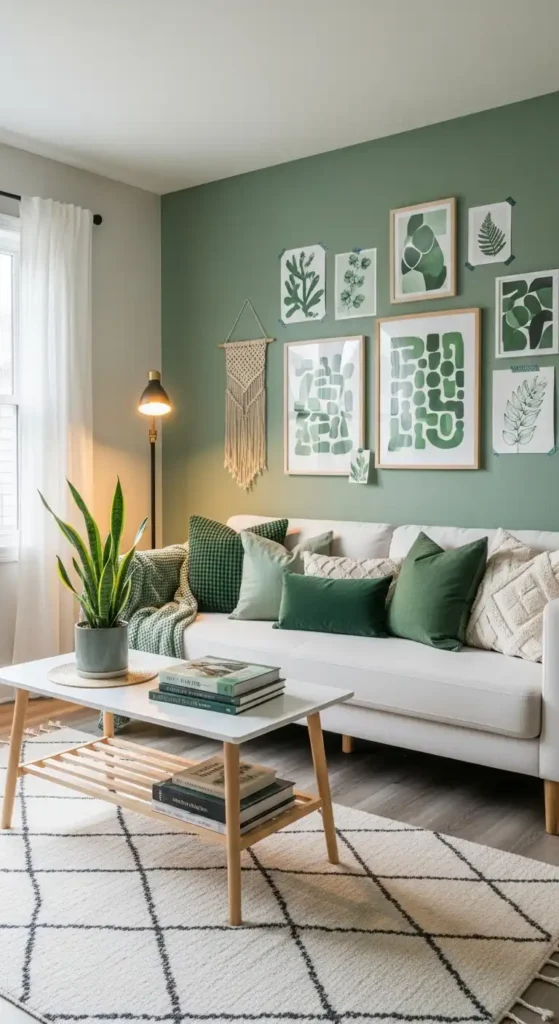 modern-green-living-room-with-artful-touches