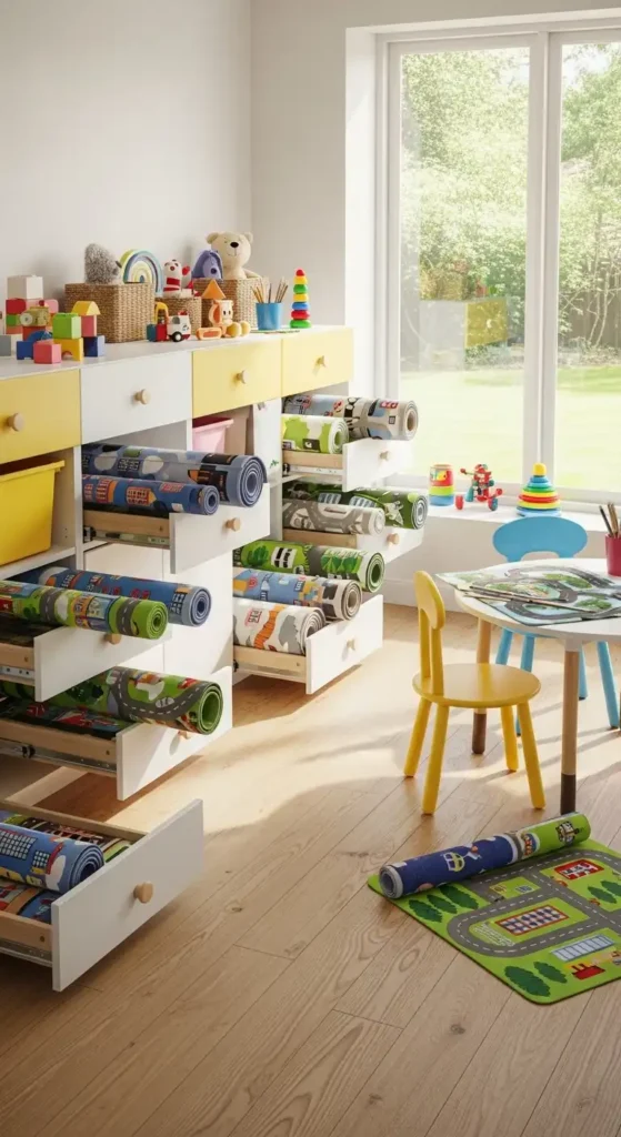 roll-out-play-mats-stored-inside-cabinets