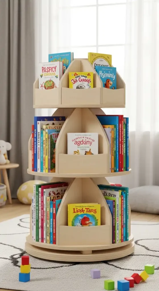 rotating-carousel-bookshelf