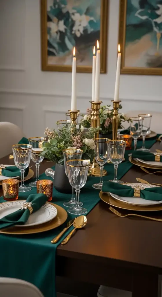 emerald-and-gold-candlelit-ramadan-table-setting