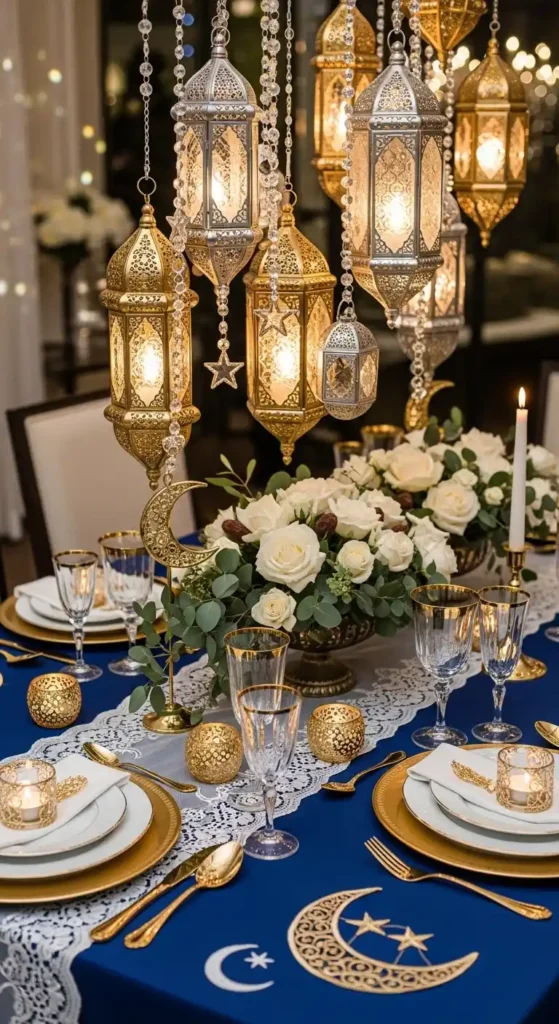 hanging-lantern-and-crystal-garland-ramadan-table