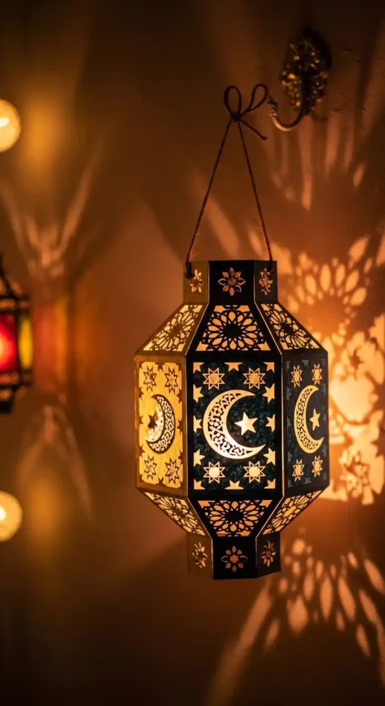 hanging-paper-lantern-wall-decor