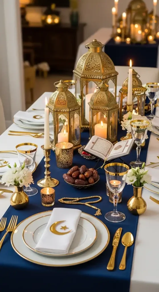 navy-runner-candlelit-ramadan-iftar-table