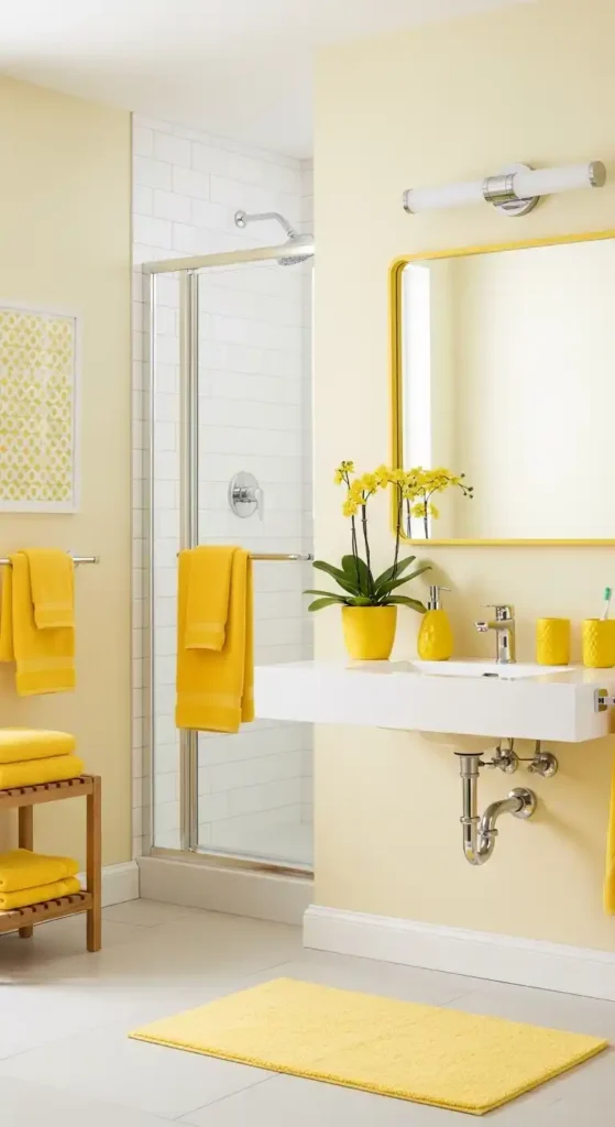 yellow-bathroom-accessories