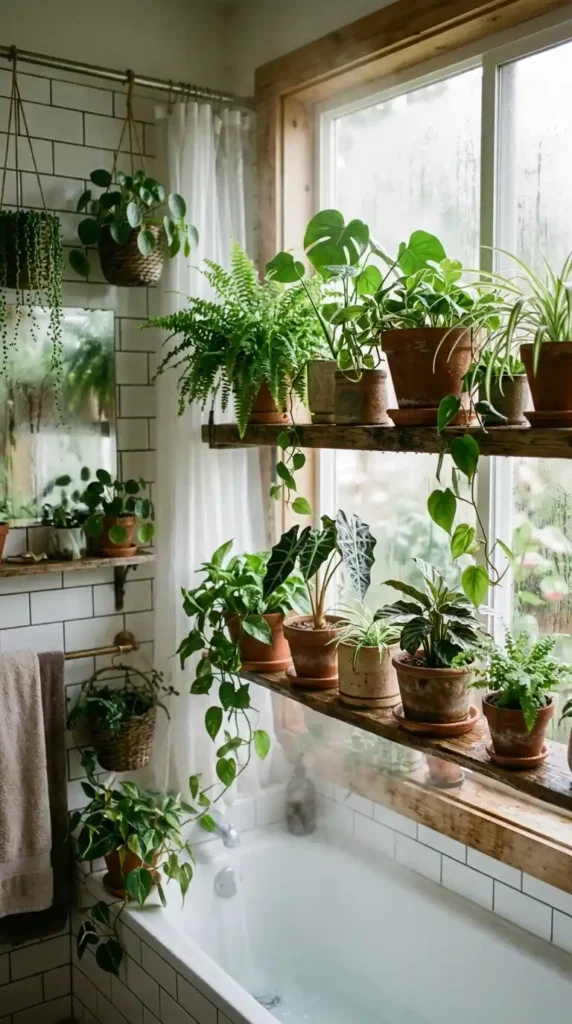 bathroom-steam-plant-shelf