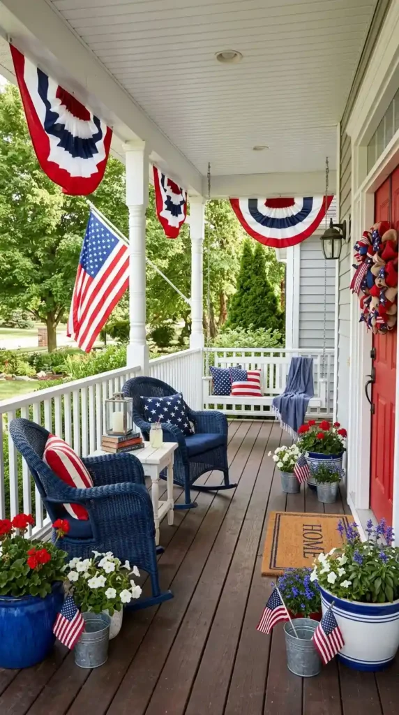 classic-red-white-and-blue-porch-setup