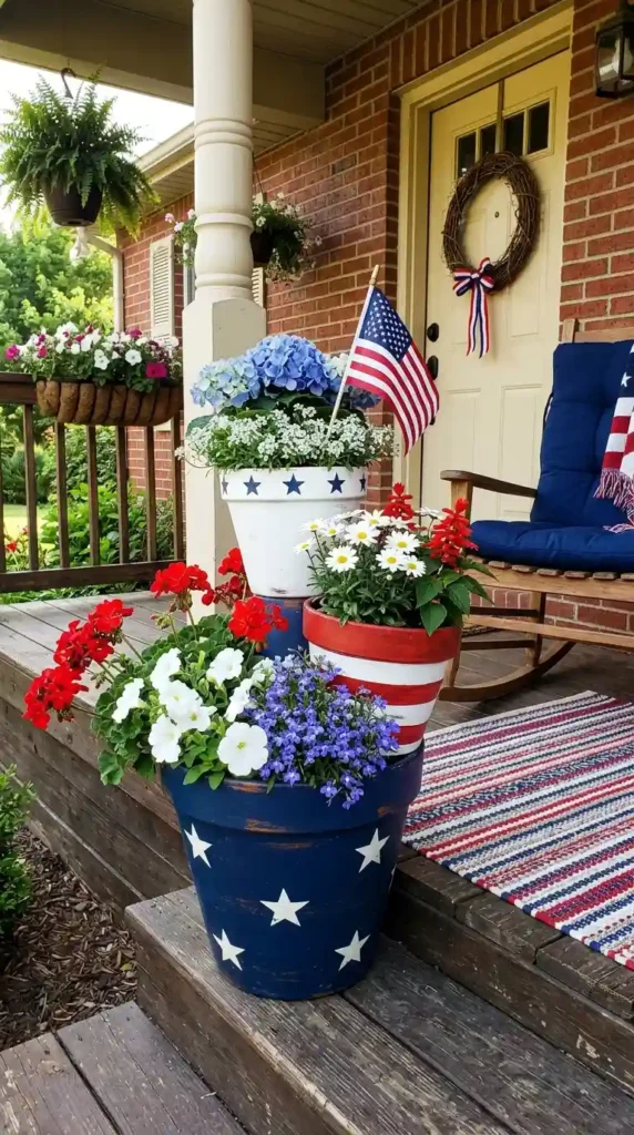painted-flower-pot-arrangement