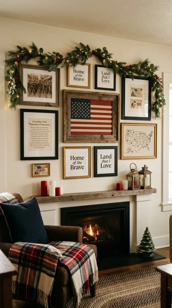 patriotic-gallery-wall