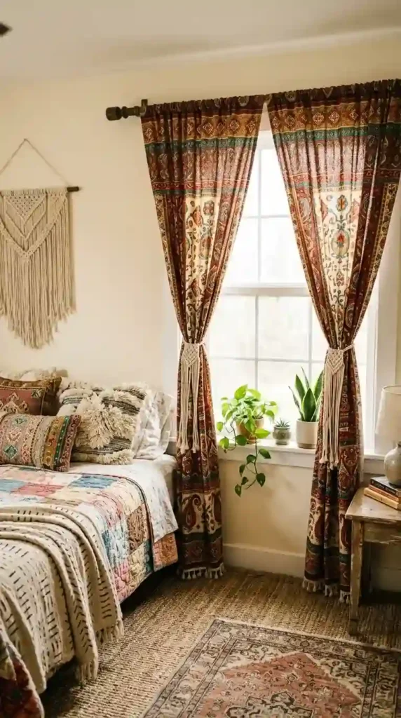 patterned-boho-print-curtains