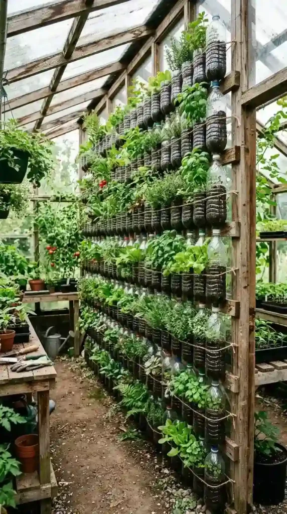 recycled-bottle-garden-wall