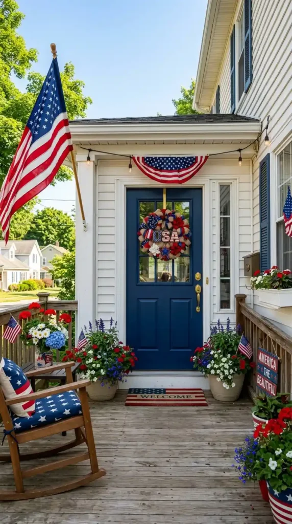 red-white-and-blue-doorway