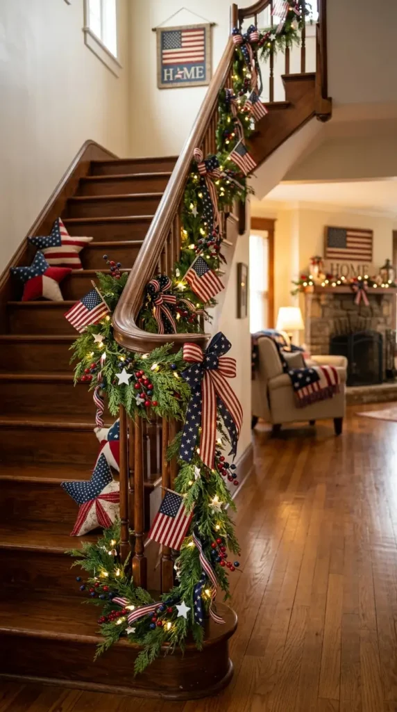 staircase-garland-display