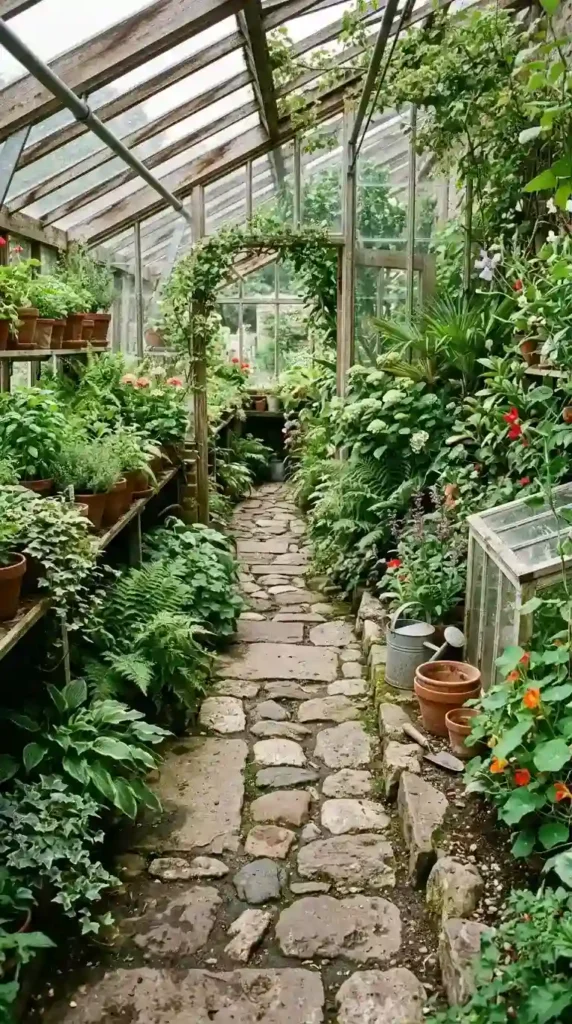 stone-path-greenhouse-walkway