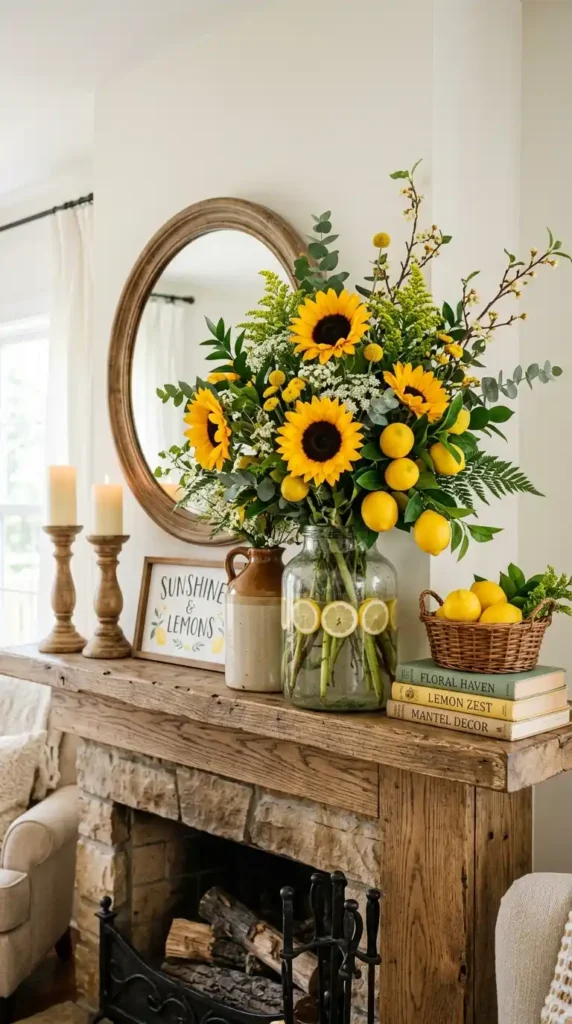 sunflower-and-lemon-mixed-arrangement