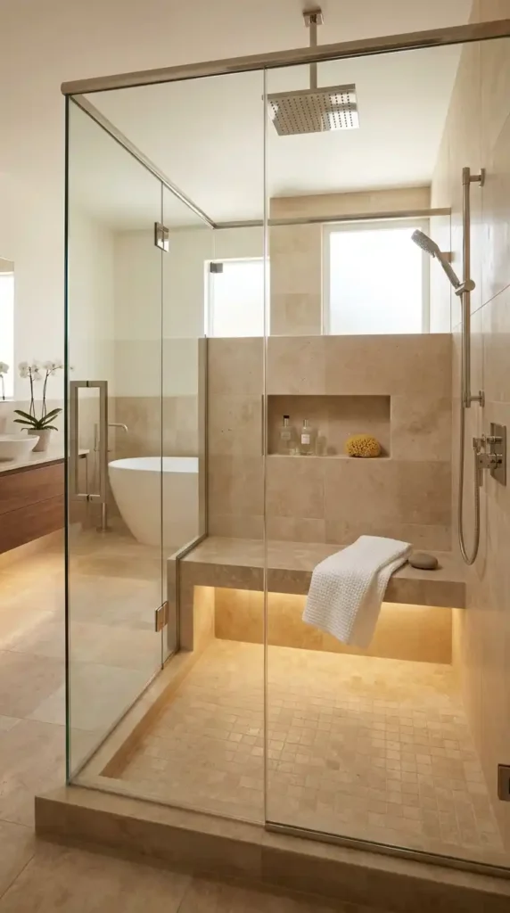 walk-in-shower-with-built-in-bench