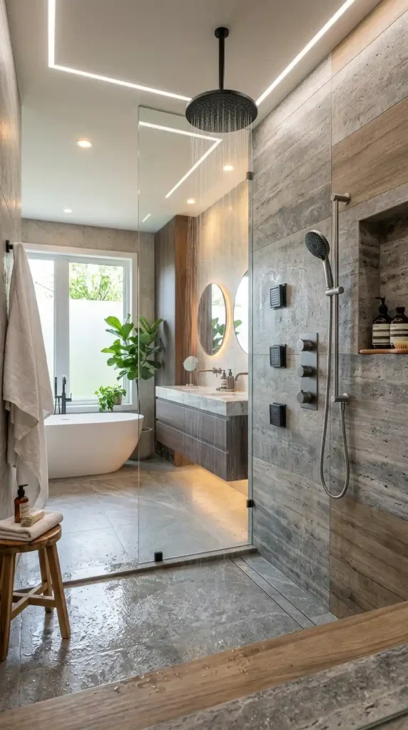 walk-in-shower-with-multiple-shower-heads