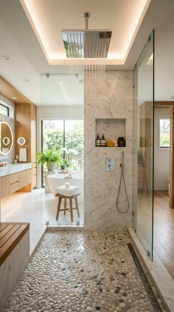 walk-in-shower-with-rainfall-showerhead