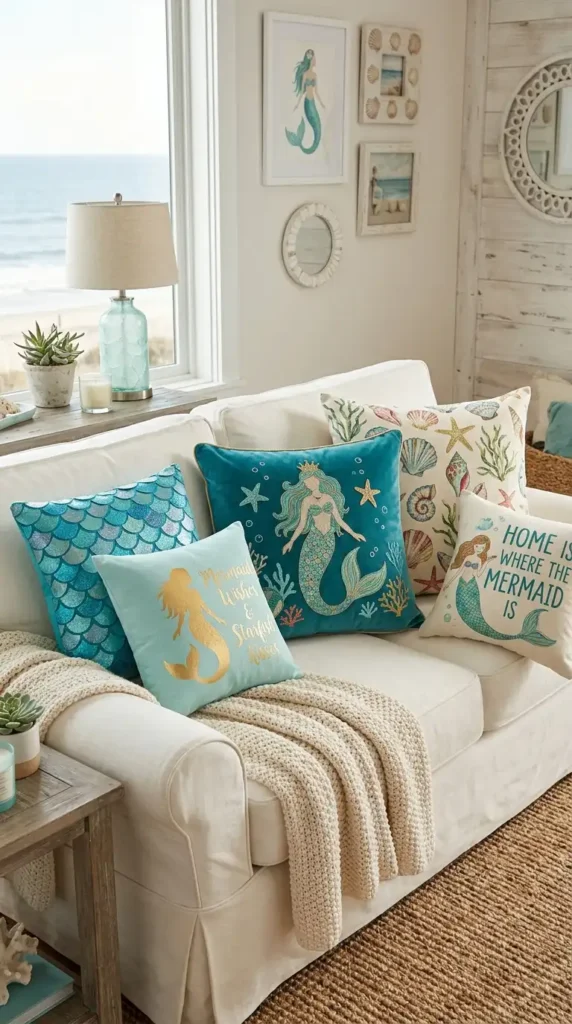 mermaid-themed-throw-pillows