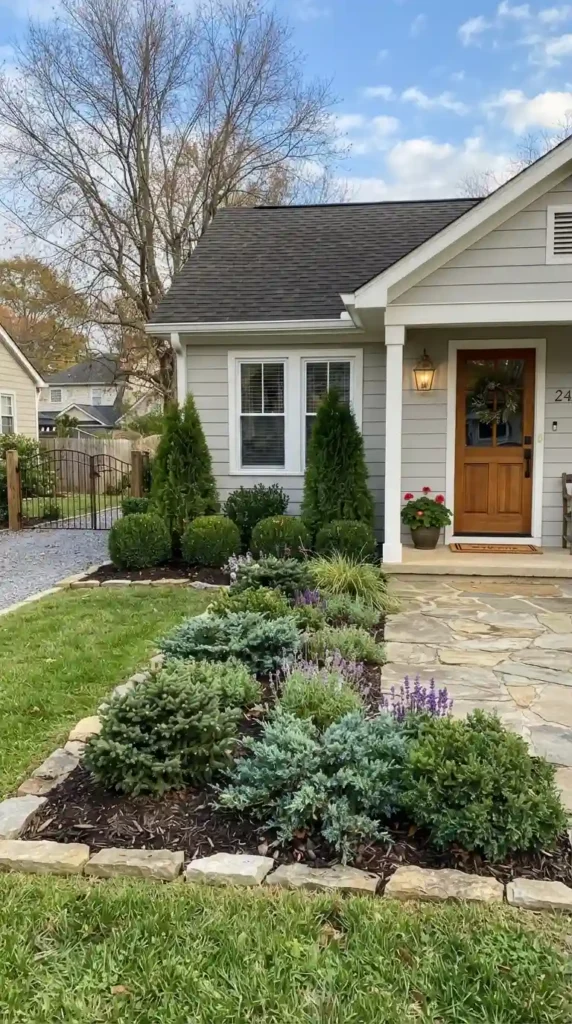use-evergreen-shrubs